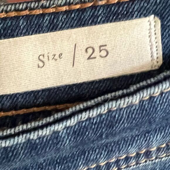 Anthropologie Pilcro & The Letterpress Hi-Rise Cropped Bootcut Utility Jeans 25 - Picture 7 of 10